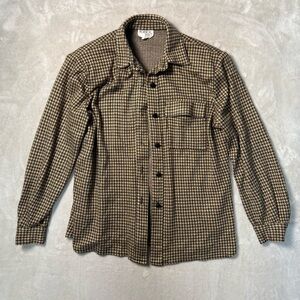 Vintage Brownstone Studio Houndstooth Shirt Jacket